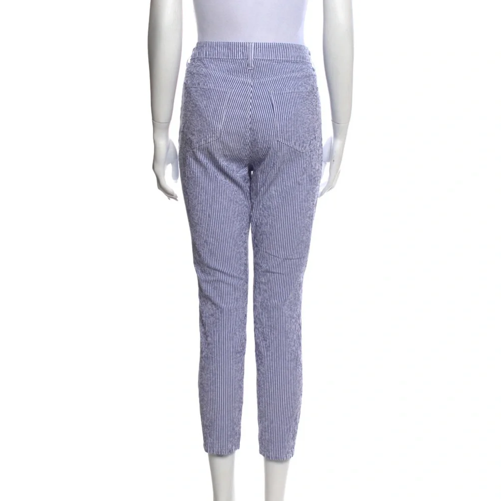 L'AGENCE Blue and White Striped Pants - Picture 8 of 11